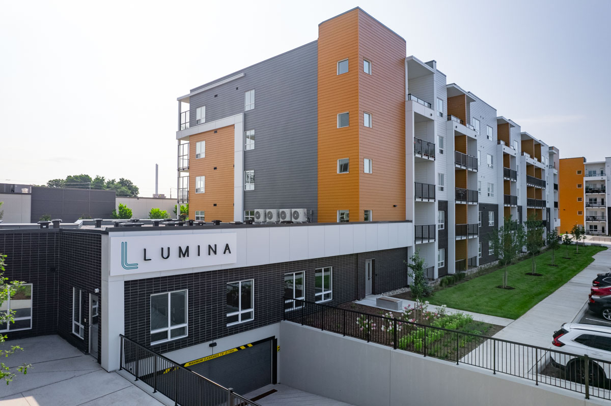 Lumina Apartments — 4 Buildings — Multi-Residential Development window covering project in Kitchener, Ontario